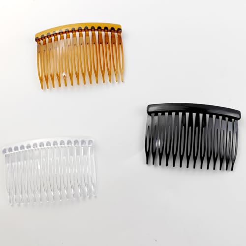 Tihood 33Pcs Plastic Hair Side Combs Slide Bun Holder With 14 Teeth Diy Headpieces Clips Grips Barrettes Accessories For Women Girls Wedding Brides Veil thumb #4