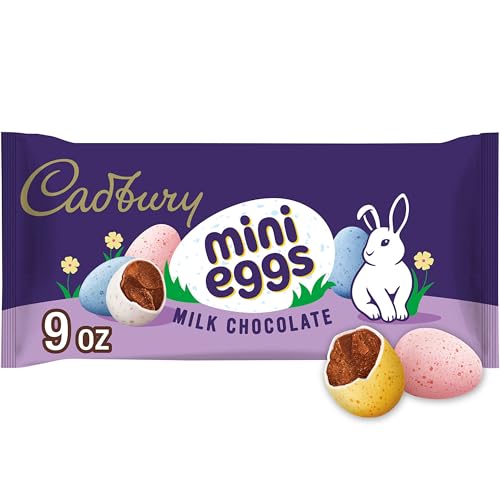 CADBURY MINI EGGS Milk Chocolate, Easter Candy Bag, 9 oz