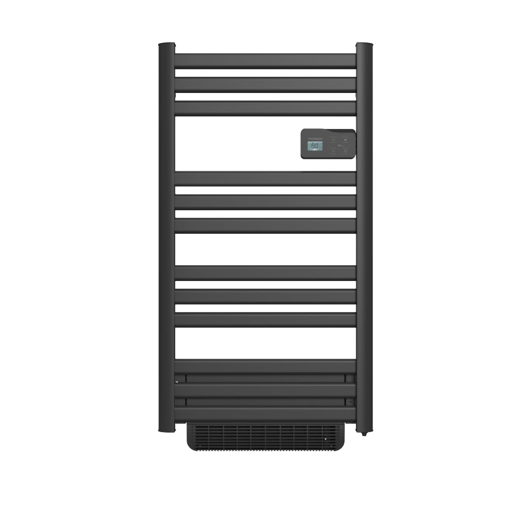 THOMSON- Sèche-serviette électrique sans fluide connecté WiFi avec soufflerie 500 + 1000W Thomson COSMO noir