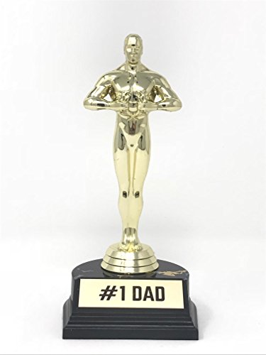 aahs!! Engraving World's Best Award Trophy (#1 Dad (7 inches))