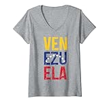venezuela vintage pride bandiera venezuelana maglietta con collo a v