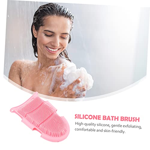 DRESSOOS Luvas De Escova De Banho De Silicone Para Esfoliante Corporal De Silicone Luvas Masculinas