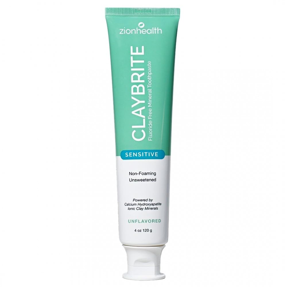 Amazon.com: ClayBrite Sensitive Natural Toothpaste Zion Health 4