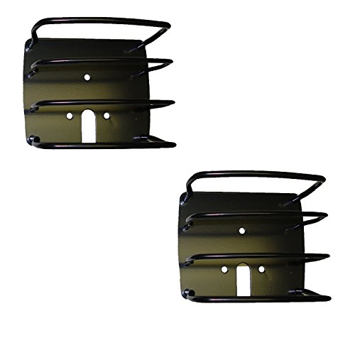 Outland 391122601 Black Euro Tail Light Guard for Jeep CJ/YJ/TJ Wrangler