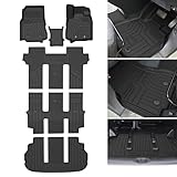 Jiooy 三菱 新型デリカD5 7人乗り フロアマット+セカンドマット+ラゲッジマット 6点セット デリカD5型 カーマット Delica D:5 3D立体 CV1W ラゲッジトレイ TPE 防水 汚れ防止 取付簡単 車種専用設計