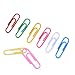 KAZOKU 1 Inch Assorted Color Mini Paper Clip Holder,Color Coated Paper Clips for Files, Papers, Office Supply(200 Pack)