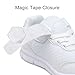 Nihaoya Girls Walking Shoes Sport Running Shoes, Fashion Sneakers for Younger White 13 Little_Kid