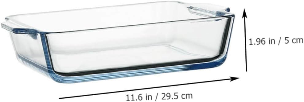 Practical Pizza Baking Dish Double Handles Home Oven Microwave Safe Tempered Glass