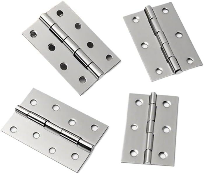 1-4Inch Stainless Steel Door Connector Furniture Drawer Cabinet Fitting Hinge Hardware Accessories 2Pcs(3in)