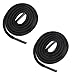 Round Shoelaces 3/16" Thick Solid Colors for All Shoe Types Several Lengths (Black-36)