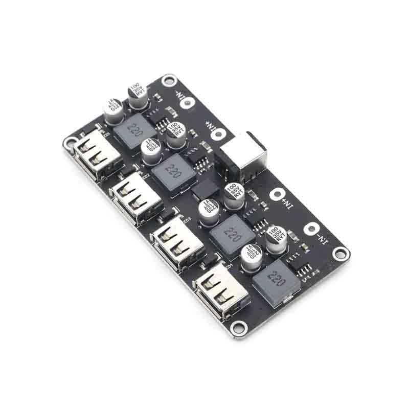 5pcs 4 Way 4 Channel Module 12V 24V to QC2.0 QC3.0 Power Module USB Converter Board Power Converters
