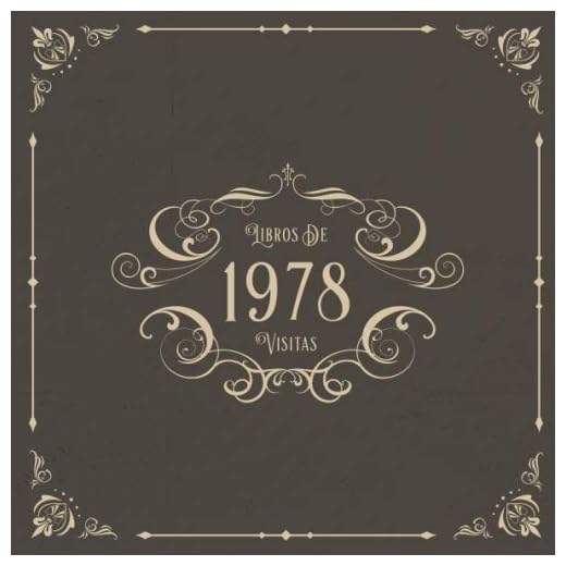 1978 Libros de Visitas: Libros de visitas para fiestas de cumpleaños de estilo vintage para que la familia y los amigos inserten saludos y mensajes | 100 páginas