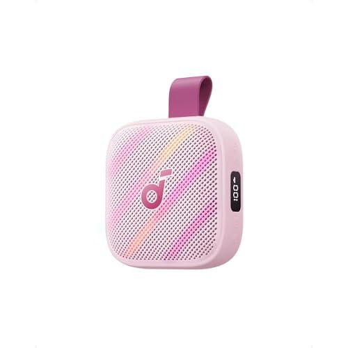 Soundcore Boom Go 3i d'Anker Enceinte Portable, Son Puissant de 15 W, 24 h de Lecture, IP68, BassUp 2.0, Batterie Externe d'urgence, Bluetooth 6.0, Haut-Parleur étanche, Rose