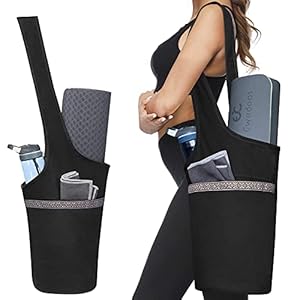 Ewedoos Yoga Mat Bag with Large Size Pocket and Zipper Pocket, Fit Most Size Mats