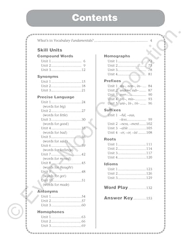 Evan-Moor Educational Publishers 2803 Evan-Moor Vocabulary Fundamentals thumb #1