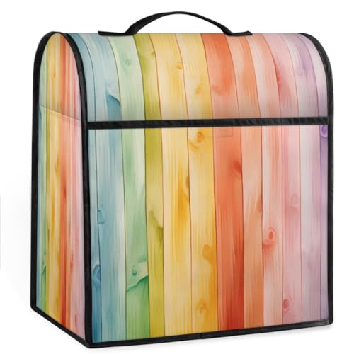 Coffee Maker Cover Colorful Wood Summer Kitchen Appliance Covers Small Appliance Covers Blender Cover Juicer Cover Dust Covers for Kitchen Appliances with Top Handle and Pockets,Washable,B770