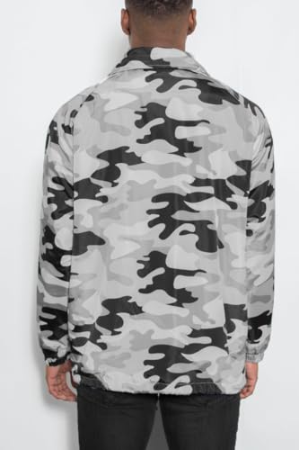 Image of WEIV GEAR Men's Full Zip Hooded Lightweight Windbreaker Anorak Jacket