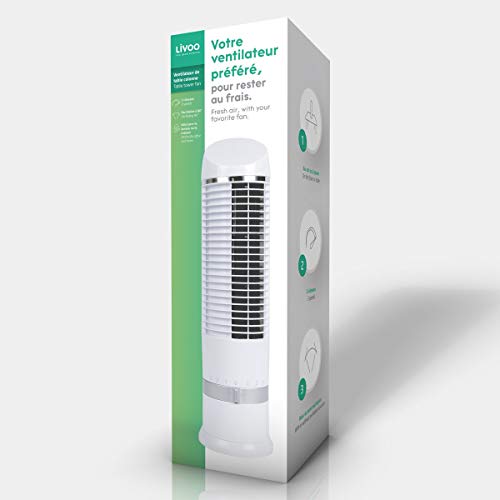 Ventilateur de table colonne avec 3 vitesses de ventilation réglables - 6