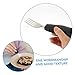 COOLHIYA Adaptive Utensils Anti-Tremor Non-Slip Tableware for Elderly Arthritis Hand Tremble Aid Lightweight Stainless Steel Plastic Handle