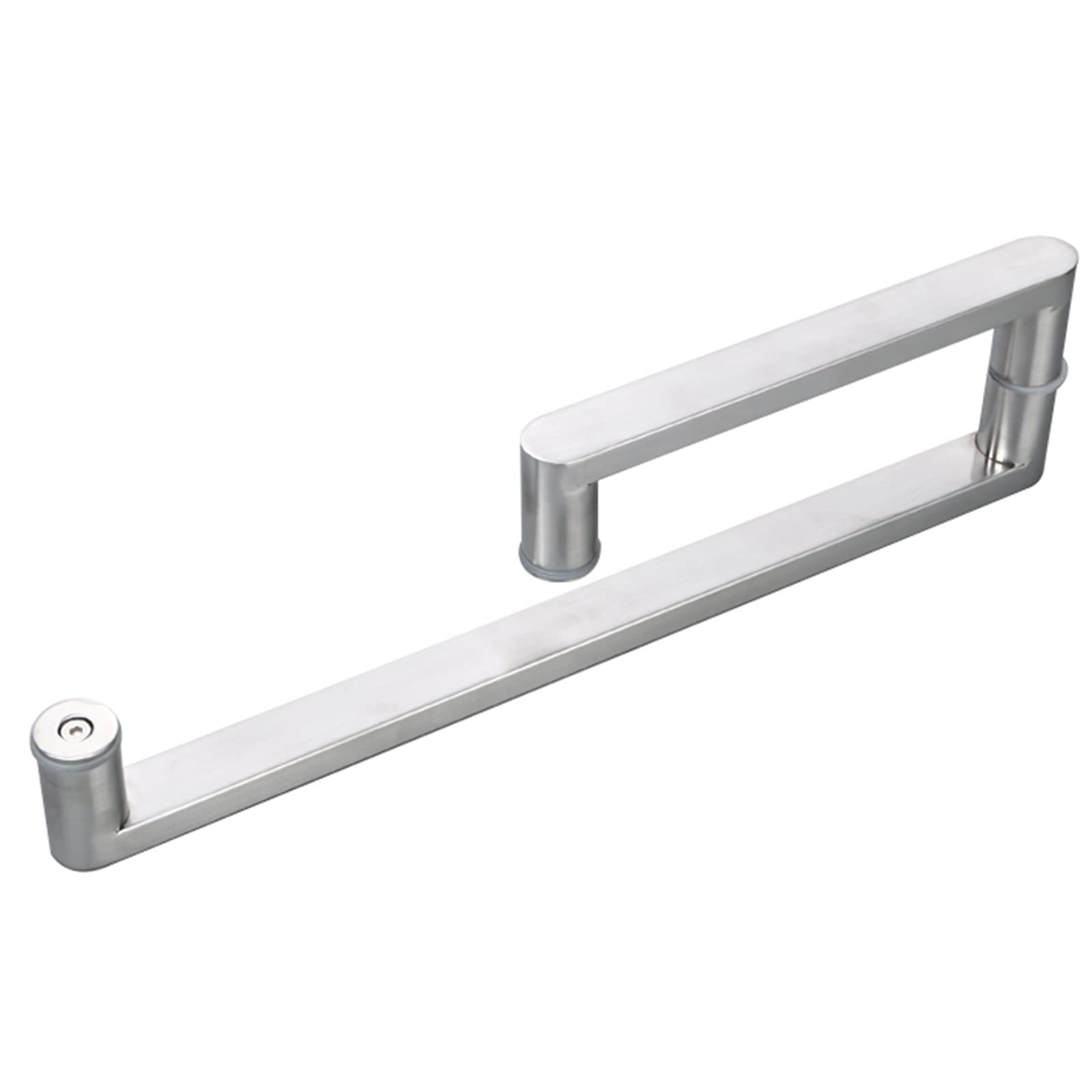Poignée de porte push-pull acier inoxydable double face pour centre commercial