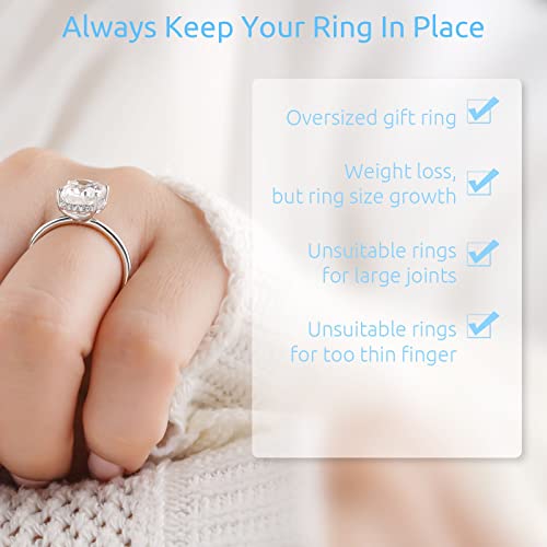 Reidea Ring Adjuster 12 Pack, Invisible And Comfortable Non-Slip Skin-Friendly, Various Sizes To Fit Almost Rings #TOP4