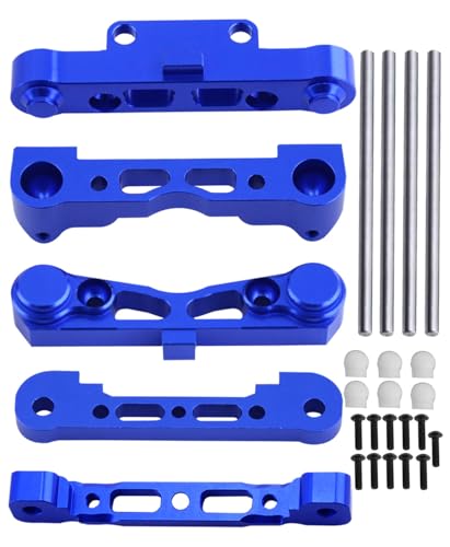 RCMYou Alloy Arm Suspension Mount Upgrades Part for Arrma 1/8 kraton/Outcast/Typhon 6s / 1/7 Felony/Infraction 6s,Aluminum Front Lower/Front Upper/Rear Lower Arm Suspension Mount,Navy Blue