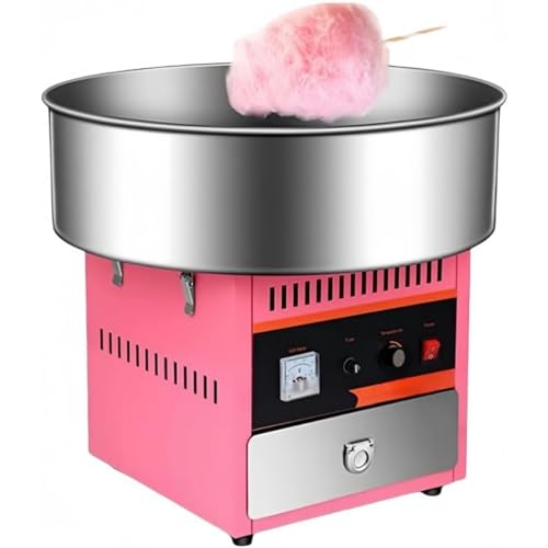 Uevmo わたあめ機 綿菓子機 全自動綿菓子機 食品グレードの素材 簡単操作 手入れが簡単 わたあめ機 家庭用 業務用 子供の日 誕生日プレゼント デザートショップ ショッピングモール フードコート ティーレストラン オープニングセレモニーなどに最適です