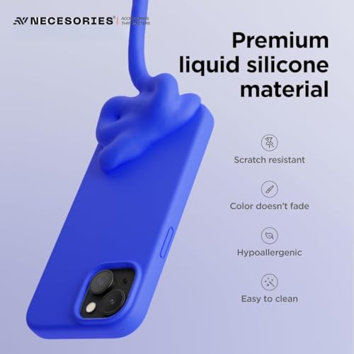 Image of Liquid Silicone Case Compatible for iPhone 15 | Slim Back Cover | Soft Touch Bumper | Shockproof Drop Protection | Microfiber Cloth Inside | Sleek Solid Design