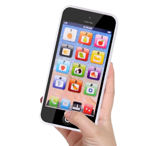 Juguete del teléfono interactivo   Dispositivo electrónico inteligente para con luces y música   aprendiendo el teléfono inteligente, bebé juguetes para los regalos de cumpleaños de las muchachas del