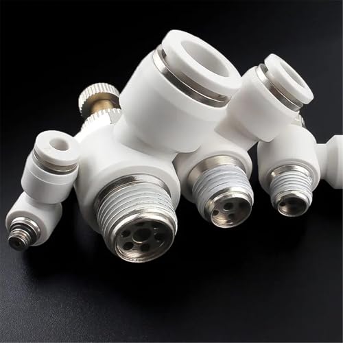 Manguera neumática conectores rápidos rosca 1/4 accesorio blanco 4mm