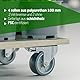 Amig – Transportroller – Rechteckiger Rollwagen – 4 rutschfeste Auflagen – 60 x 34 cm – Max. Tragkraft: 350 kg – 4 Rollen: 2 mit Bremse – MDF – FSC-Zertifiziert – Schwarz