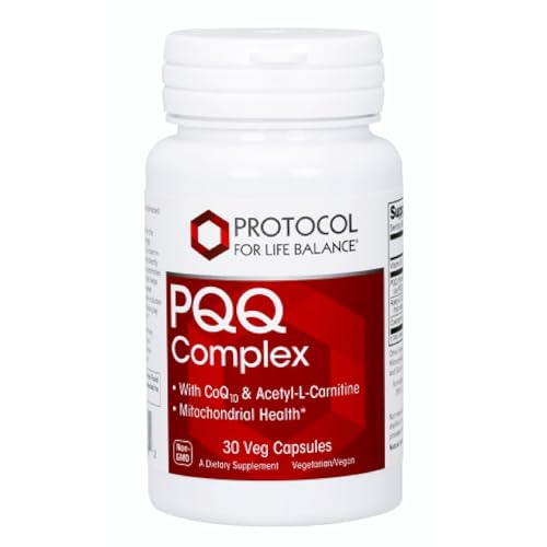 PROTOCOL FOR LIFE BALANCE PQQ Complex - Mitochondrial Health - with CoQ10 & L Carnitine - B Vitamin - Supplement for Energy - 30 Veg Caps PROTOCOL FOR LIFE BALANCE PQQ Complex - Mitochondrial Health - with CoQ10 & L Carnitine - B Vitamin - Supplement for Energy - 30 Veg Caps