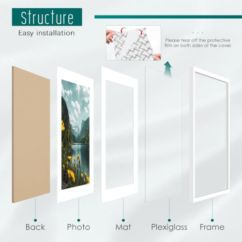 Image of Picrit 26x32 White Picture Frame, Poster Frame for Wall, 3 Pack