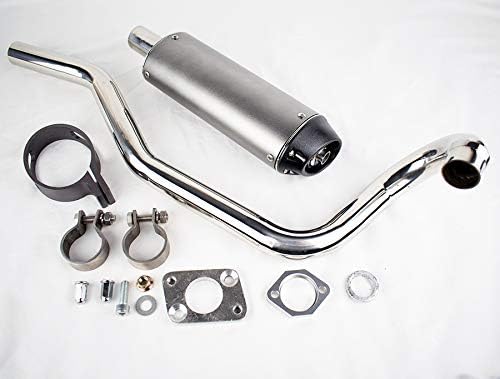 Stainless Muffler Exhaust System Pipe for Honda ATC70 TRX70 Fourtrax ATV 78-85