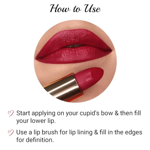 Image of Iba Long Stay Matte Lipstick for Women- M09 Berry Punch, 4g | Creamy Matte Finish & Smooth Texture | Long-Lasting | Hydrated Lips | Enriched with Vitamin E | Intense Colour & Highly Pigmented | Lip Makeup
