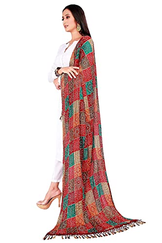 Dupatta Rajasthani Bandhej : égayez instantanément une tenue trop sobre