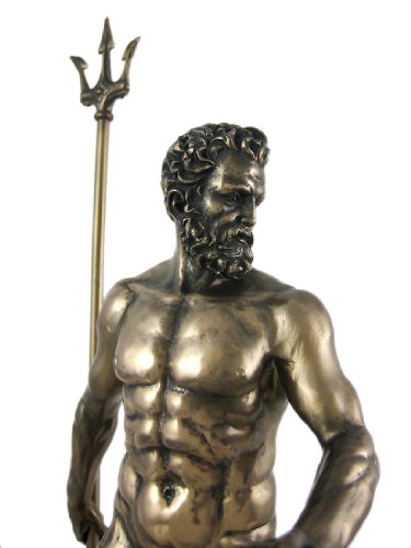 Estatua de Poseidón Griego en Bronce Veronese Design miniatura 4