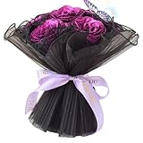 花由 アーティフィシャルフラワー 自立型 花束 ブーケ グリッターローズ (バイオレット) ローズ バラ ラメ 卒業式 卒業祝い 卒園式 卒園祝い お誕生日 お祝い プレゼント ギフト