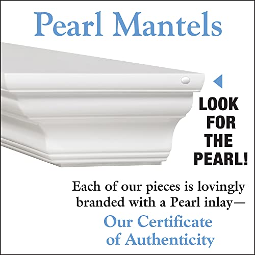 Pearl Mantels Shelves Clean And Sophisticated Painted Mdf Mantel Shelf, 48", Crisp White #TOP4