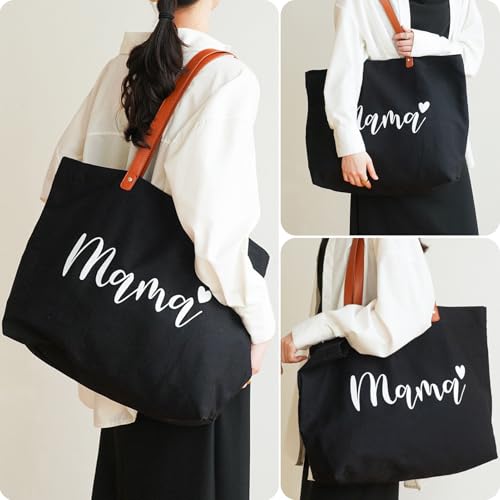 Bolso tote para mamá con bolsa de maquillaje miniatura 2