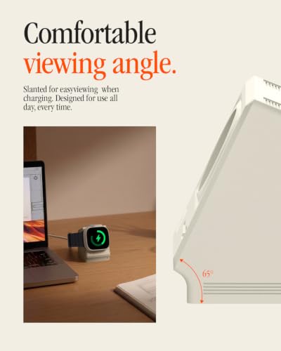 Spigen for Apple Watch Charger Stand, Supports Nightstand Mode Classic LS - image 4