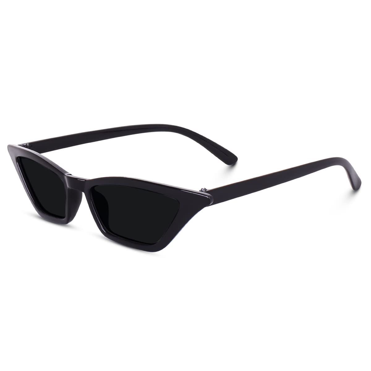 being better UV Protected Retro Vintage Narrow Cat Eye Sunglasses, Goggles, for Women and girls (Black)-picture-47