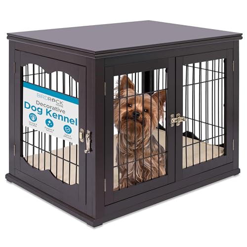 Internet's Best Wooden Dog Kennel & Bed, Double Door, Large