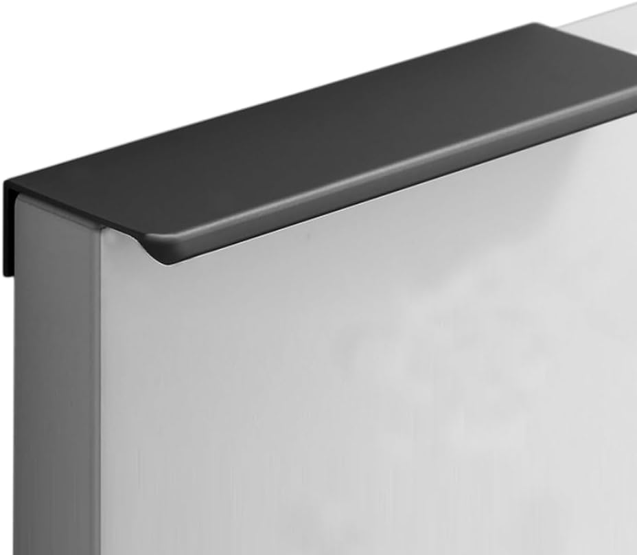 Pack of 2 Hidden Cabinet Handles, Cabinet Handles, Aluminium, Invisible Kitchen Handles, Door Handles, Drawer Handles, Handles for Wardrobe, Bedroom