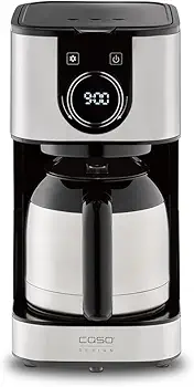 Selection C 10 Thermo - Cafetera de goteo con filtro permanente, Capacidad de 1,2L para 10 tazas, temporizador, Boquilla antigoteo, Pantalla táctil, incluye jarra de café de térmica
