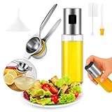 NAKOSITE - Prensa cítrica profesional [Kit 5 en 1] con spray aceite de cocina, cepillo de cocina, embudo y espárrago botella – antióxido – para limones, naranjas y cócteles, fácil de limpiar