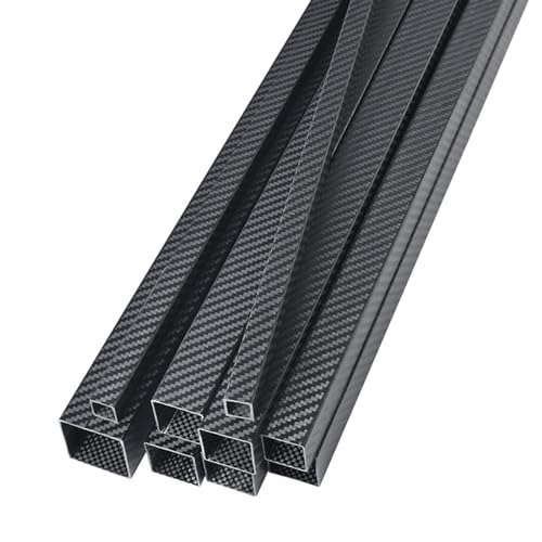 1 Piece 3K Full Carbon Fiber Square Tube High Strength Length 1000mm OD: 20mm 22mm 24mm 25mm 26mm 28mm Twill Matte Finish 3K Carbon Fiber Square(20x20x18mm)