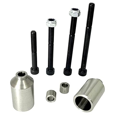 Anaquda SOLID Edelstahl PEGS V2-2er Set Stunt-Scooter Kinder Roller Grind Pegs Park Street Stangen + Achsen Schrauben Set Cover