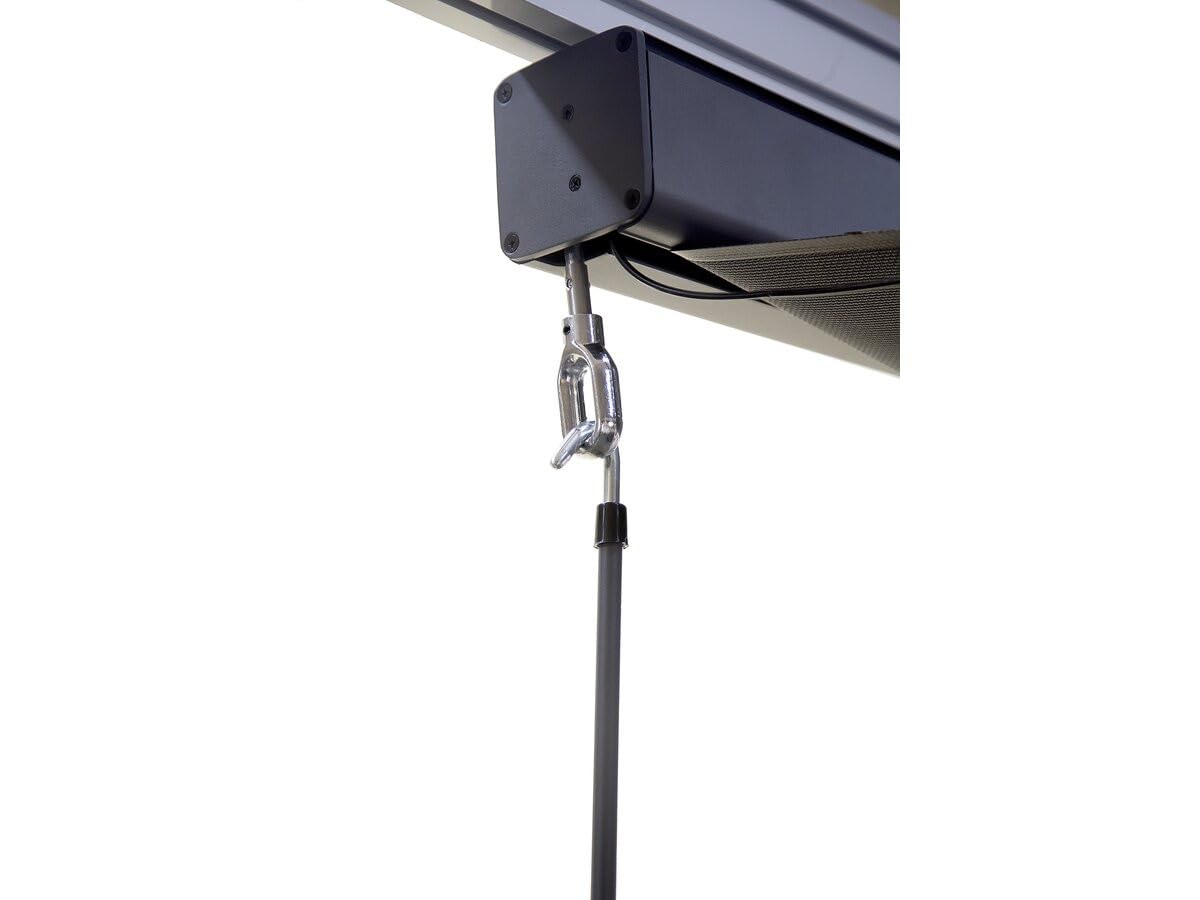 Pergola bioclimatique avec Store en Aluminium Windsor - 3 x 4 m - Gris