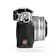 MegaGear MG2016 Ever Ready Genuine Leather Camera Half Case Compatible with Nikon Z fc (Schwarz)